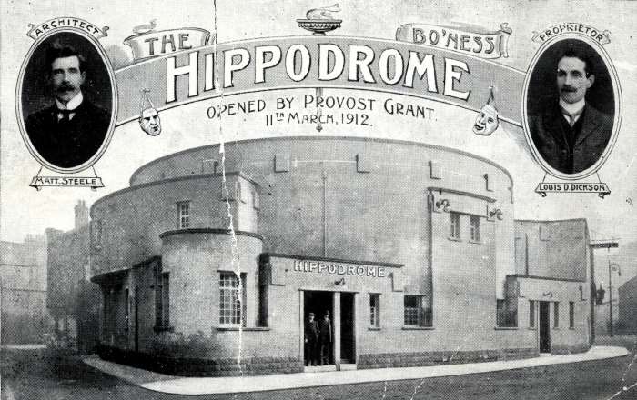Hippodrome cinema, Bo'ness, vintage photo